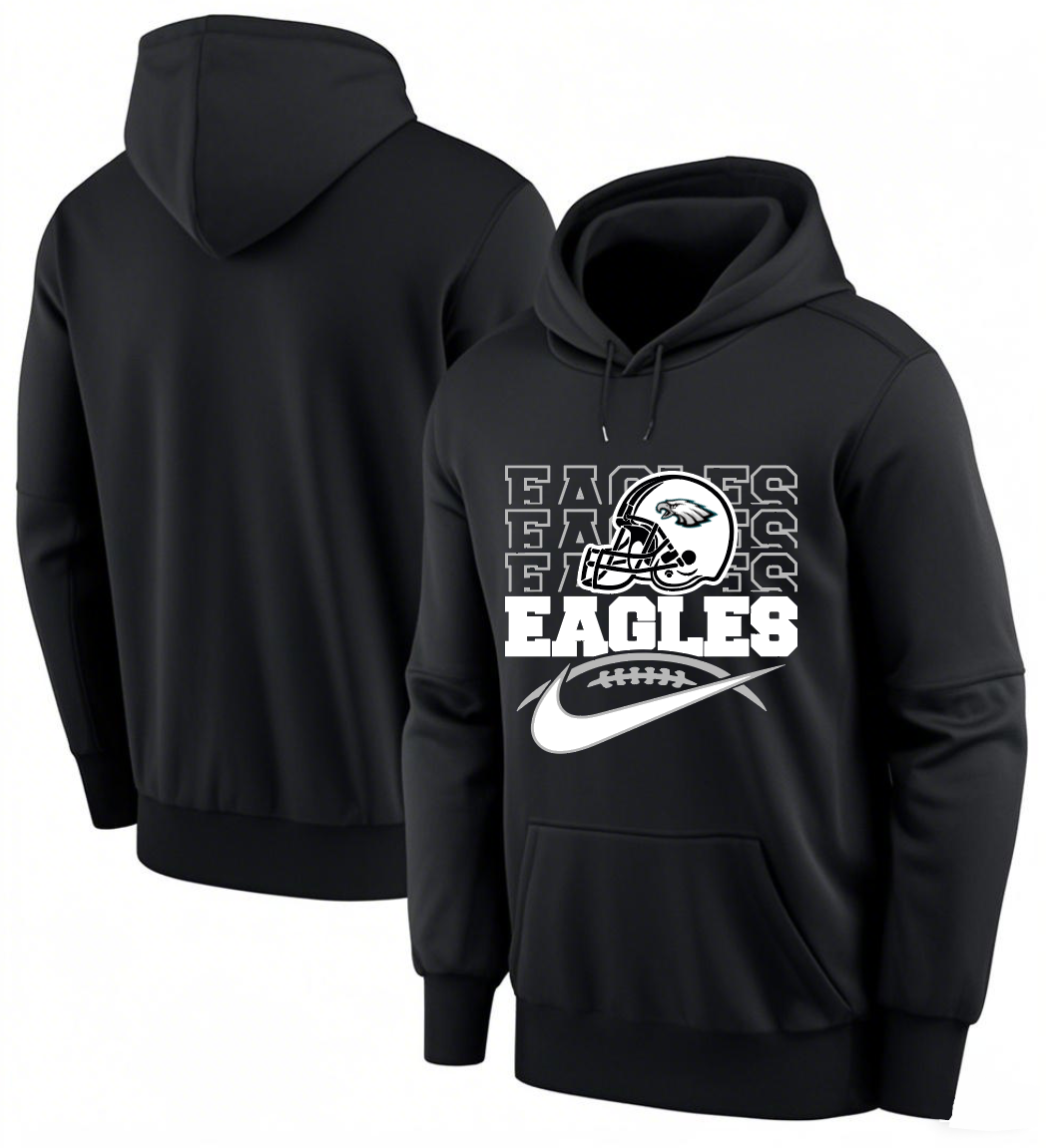 Men 2025 Philadelphia Eagles black hoodie style 19